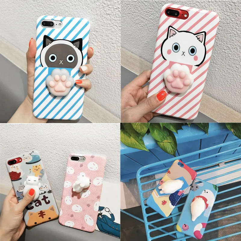 
Phone Cases for iphone 11 pro max 6 6s 6 plus 6s plus 7 7 plus Mobile phone bag Squishy Kneading Cute Case Cover Shell Fundas 