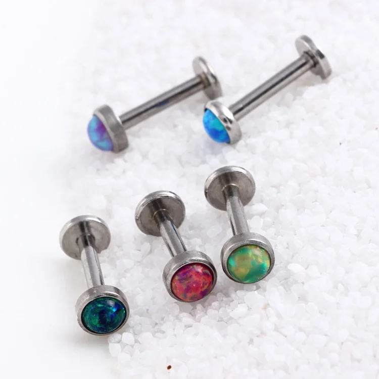 2023 Wholesale Fashion Stainless Steel Labret Tops Ear Nose Ring Body Piercing Helix Stud Jewelry