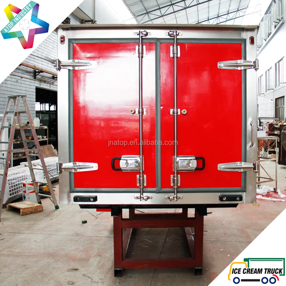 2.7m eutectic truck body for hyundai H100 truck chassis ice cream truck