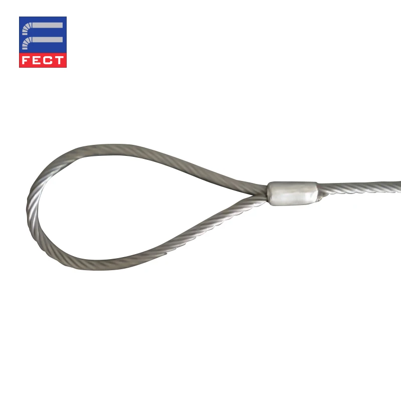 Wholesale Low MOQ Non Galvanized Steel Wire Rope Cable Laying Sling Cable Sling