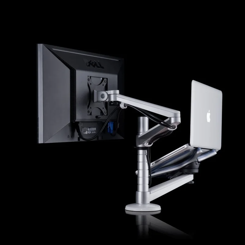 
BUBM Adjustable Aluminum Desk Top Monitor Stand Laptop Rack Arm Holder 