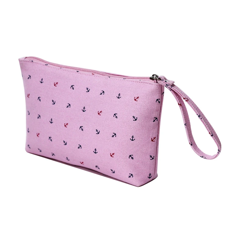 Customized Size Canvas Travel Organizer Makeup Bag Manufacturer