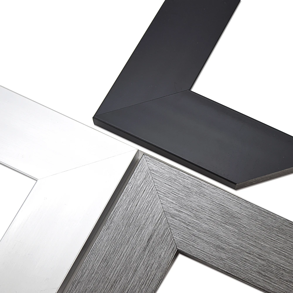 Factory Price Popular New Black Flat Plastic Mirror Frame Moulding in Lengths