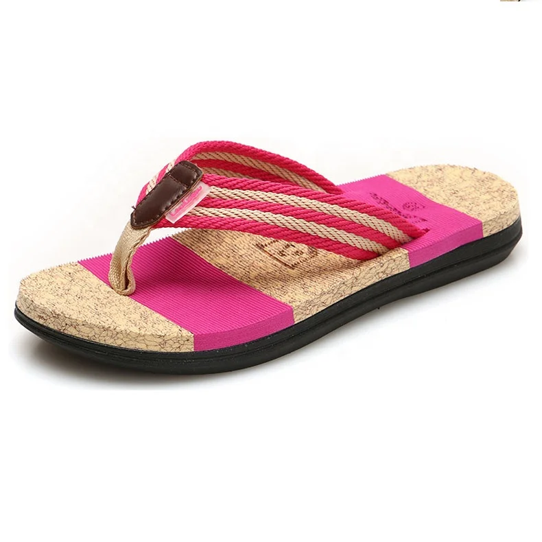 
Wholesale 2019 New Design Beach Oem Slippers Fabric Strap Printed Men Flip Flops 