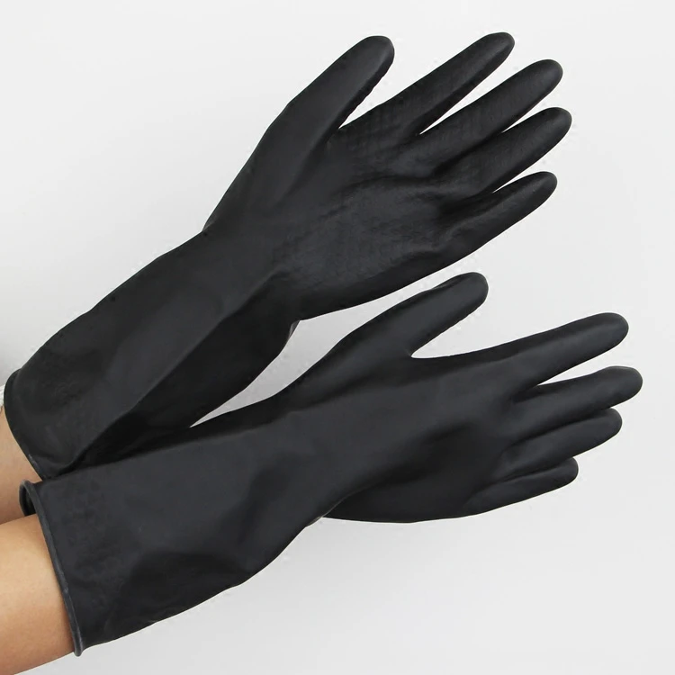 
Modern style latex gloves non sterile p100f154 rubber glove carrier chains long household gloves 