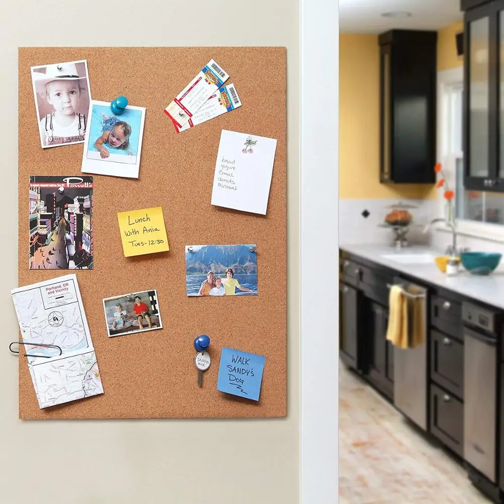 
Customized Design Office School Decorative Frameless Message Bulletin Cork Board 