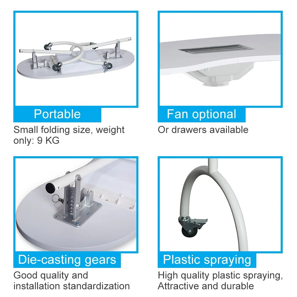 
modern spa beauty nail table portable manicure table sale 