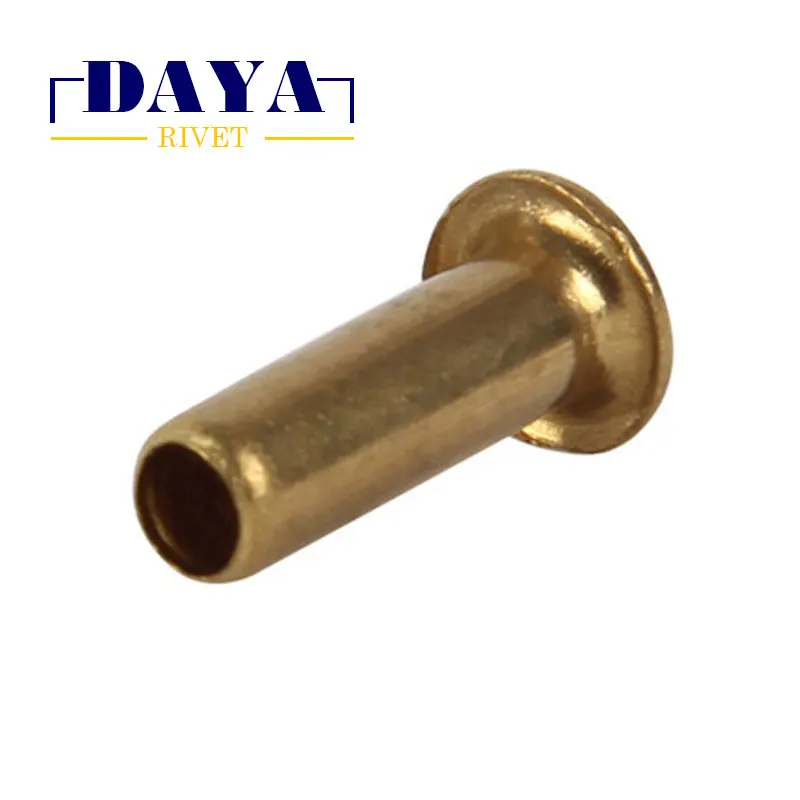 M2*2.5-2.3*8 hollow half round rivet brass tube  eyelet rivet