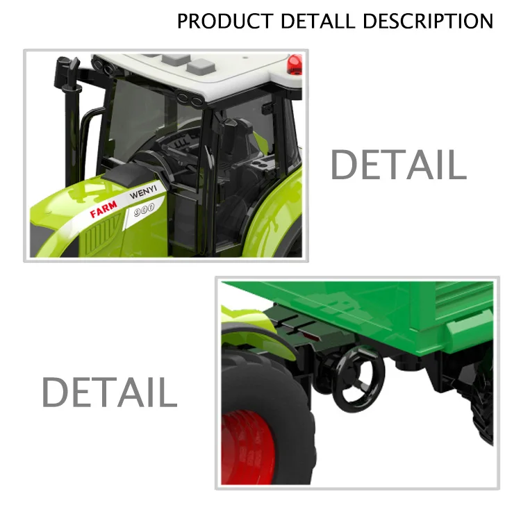 Масштаб 1:16 музыка и свет Трение фермер грузовик автомобиль игрушки с подсветкой