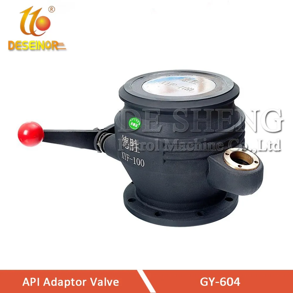 Fuel Tanker Truck API Adaptor Unloading Valve with Sight Glass