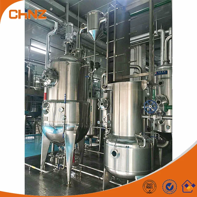 Vacuum pressure reduced tomato paste evaporator for milk processingconcentration tank