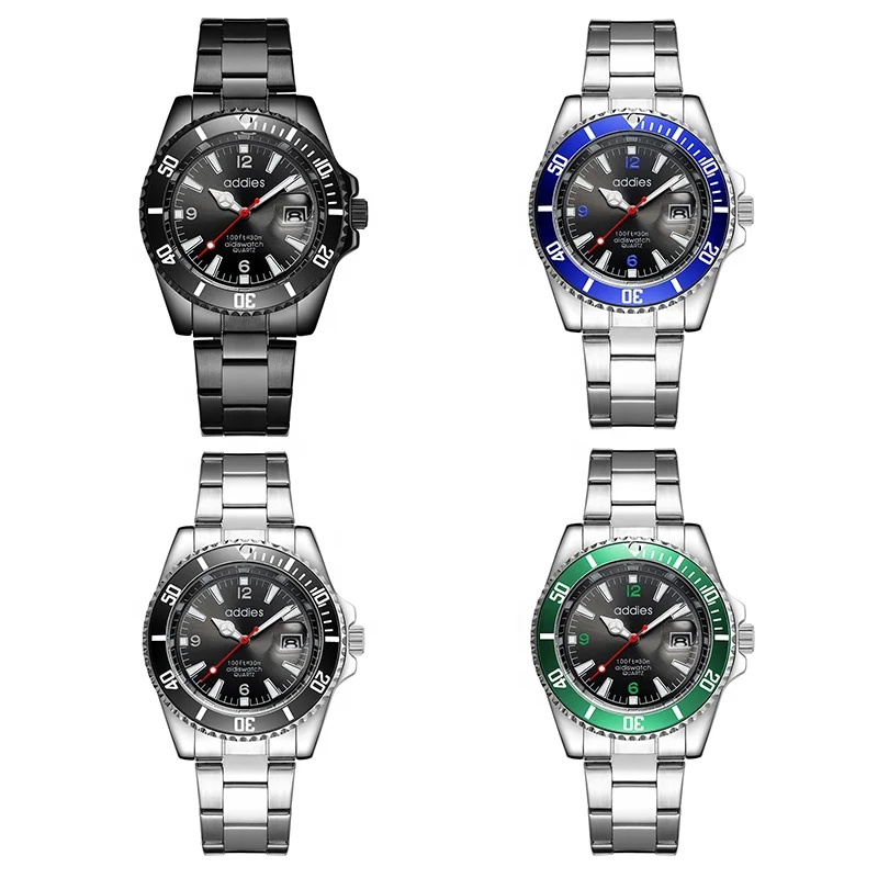 Addies Amazon Trend Design Quartz Watch Chronograph Stainless Steel Movement Watches