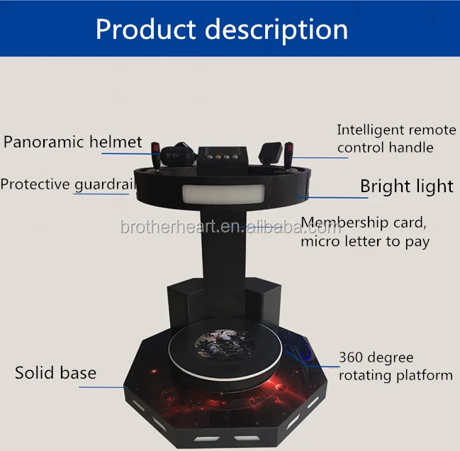 hot selling 9d treadmill equipment vr standing platform simulator with vive handle