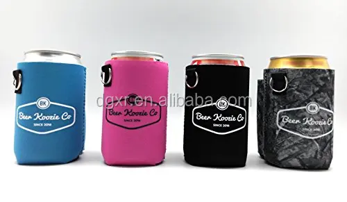 Durable promotional pattern printing neoprene can cooler with cigarette holder and lighter