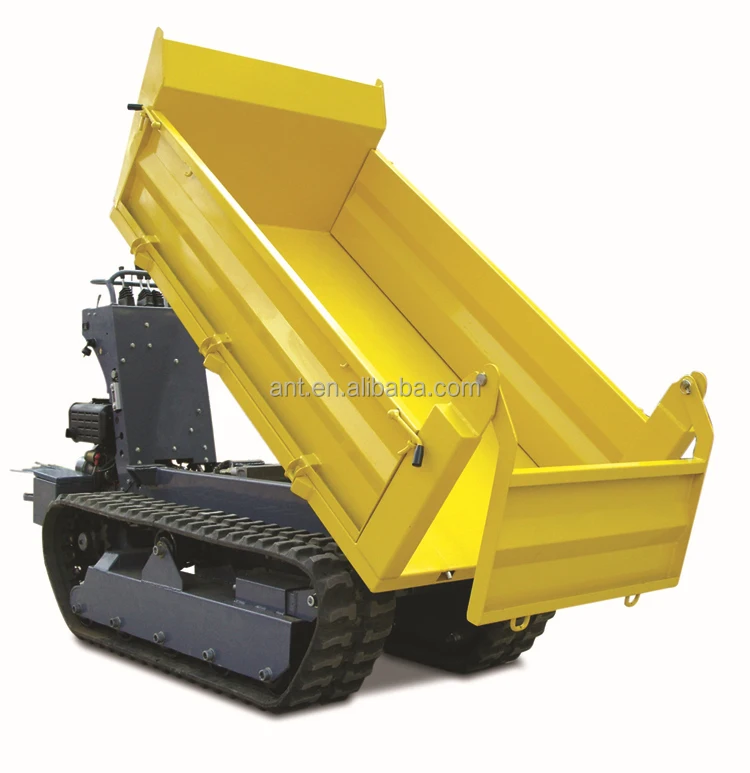 De orugas power barrow Garden tractor with front loader with CE BY1000 1t loading weight