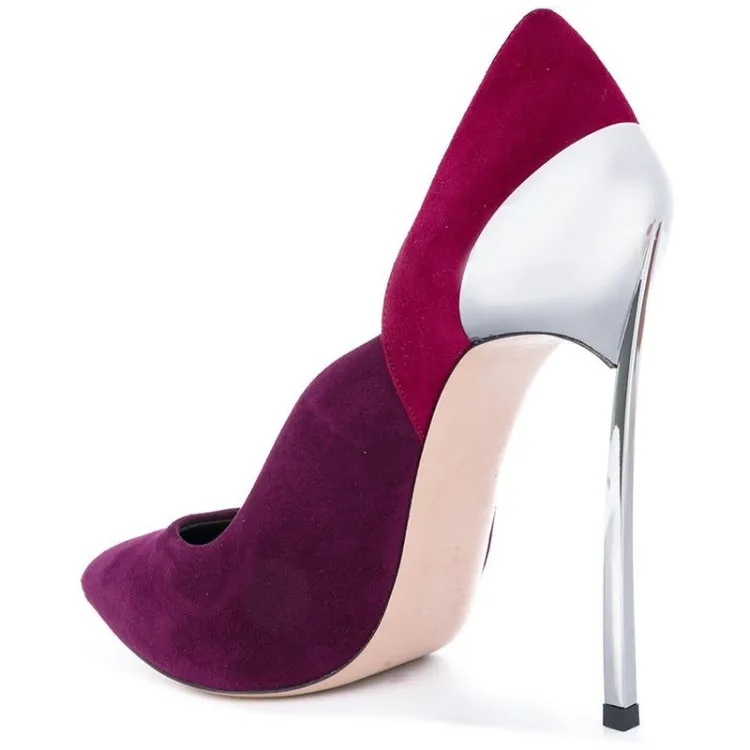 Red China wholesale fashion pencil high heels women pumps shoes 2018