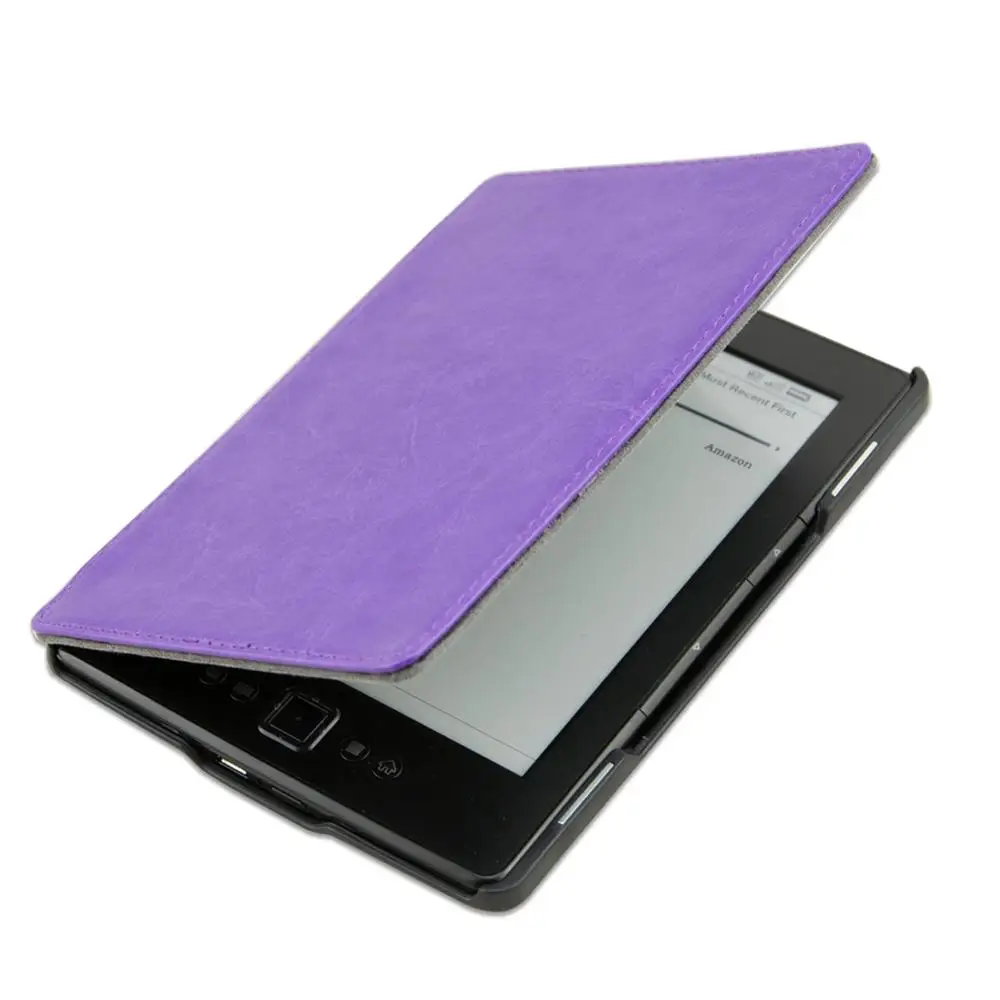 Funda Cases for Amazon Kindle 4 E-reader Leather Light Case smart protective