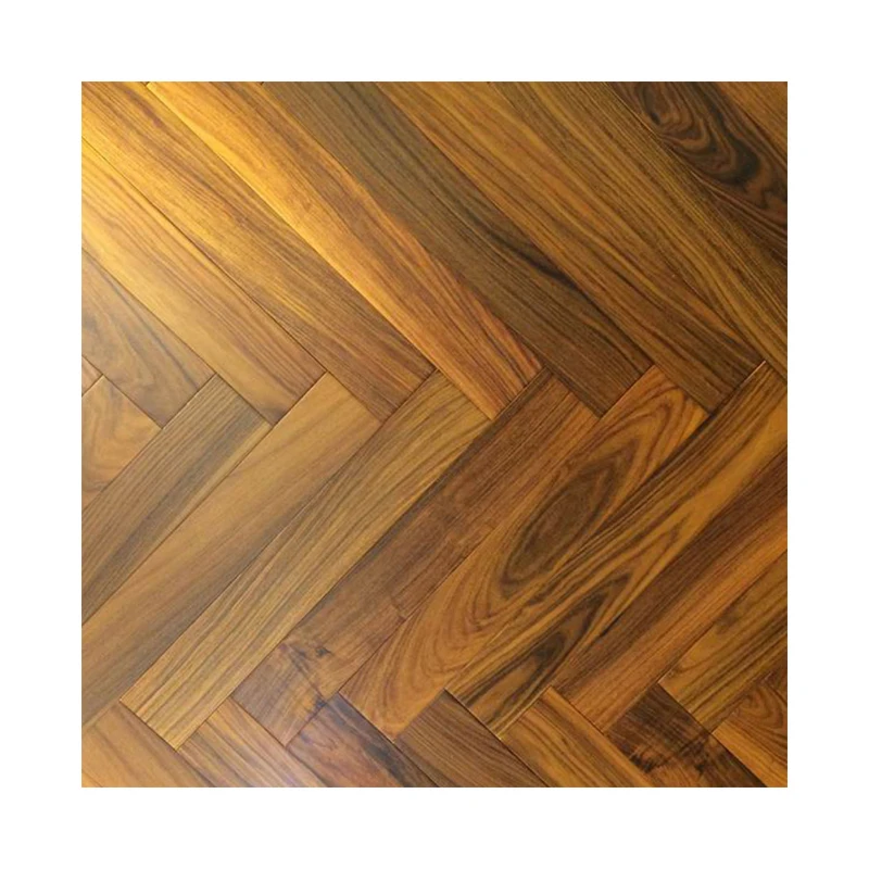 Natural Rustic Pine Hardwood herringbone wood flooring