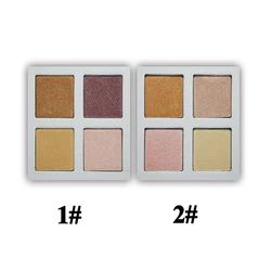 Hot selling cosmetics face powder high pigment makeup highlighter palette