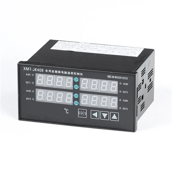 Четырехканальный температуры диспелеем Индикатор Датчик и рекордер-1