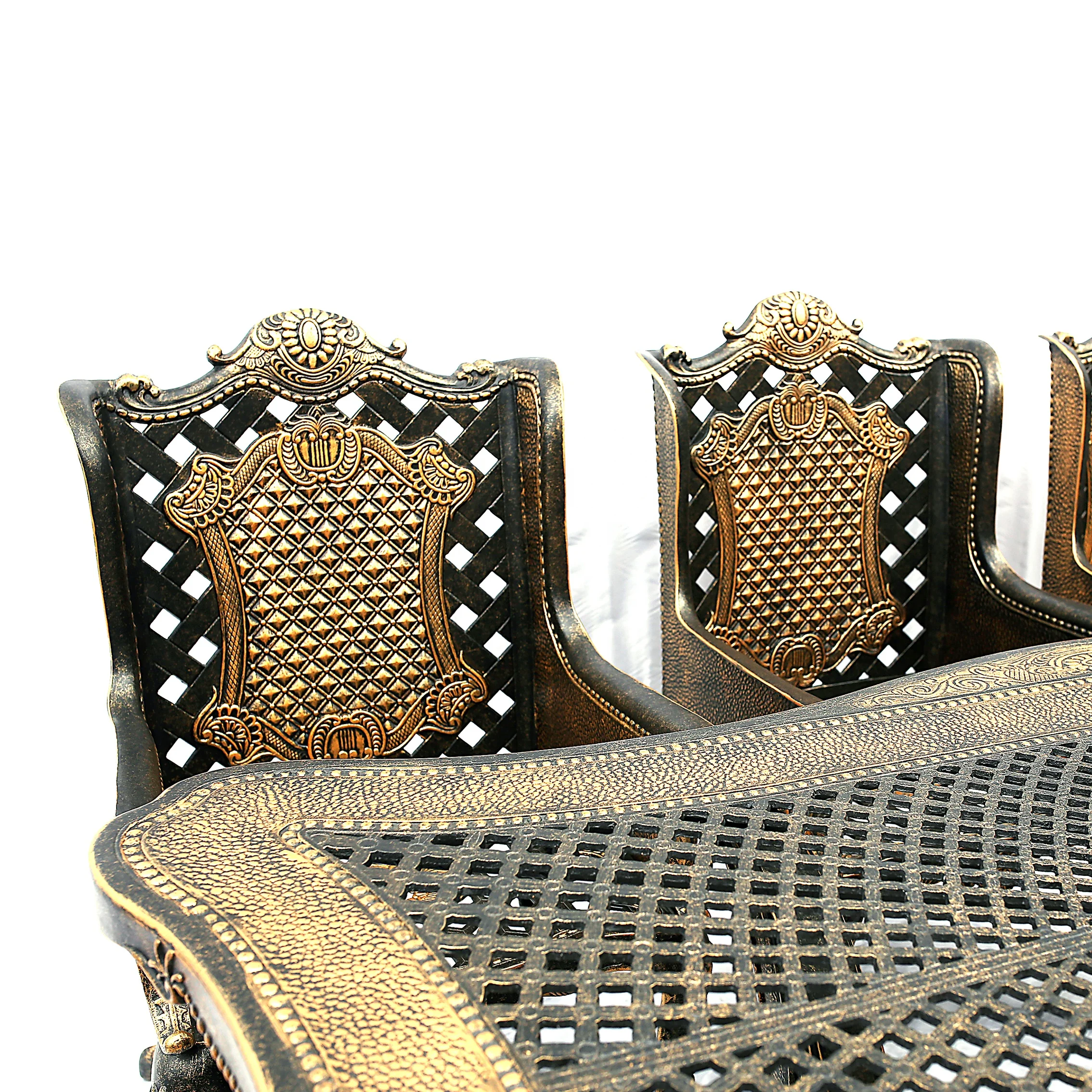 Multi Color Outdoor Garden Chair Cast Aluminum  patio  Outdoor Furniture