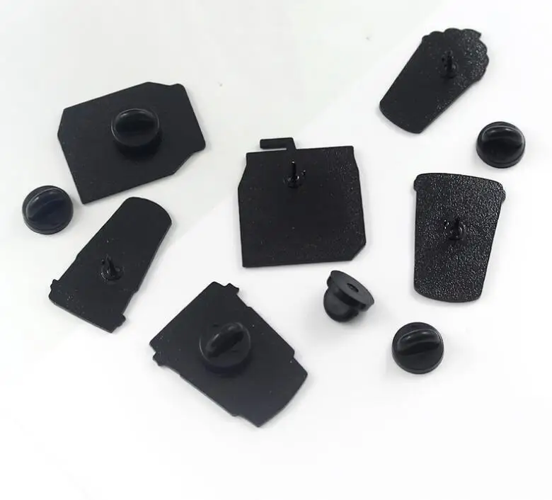 creative cute design ice cream milk coffee cup juice metal lapel pin