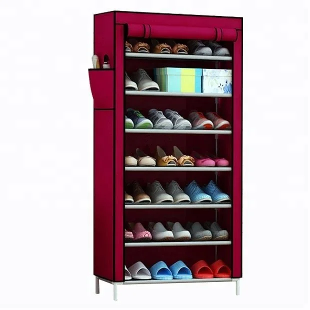 
Foldable Stackable shoe box Waterproof fabric shoe rack shelf storage shoe cabinet 