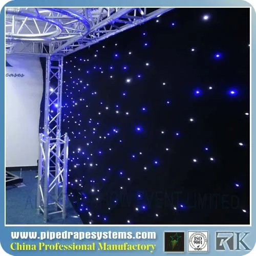 led wedding lighted curtain star cloth backdrop