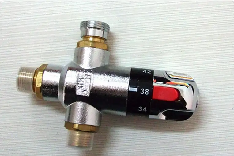 
Brass Water Temperature Control Valve Solar Shower Thermostatic Mixing Valve 