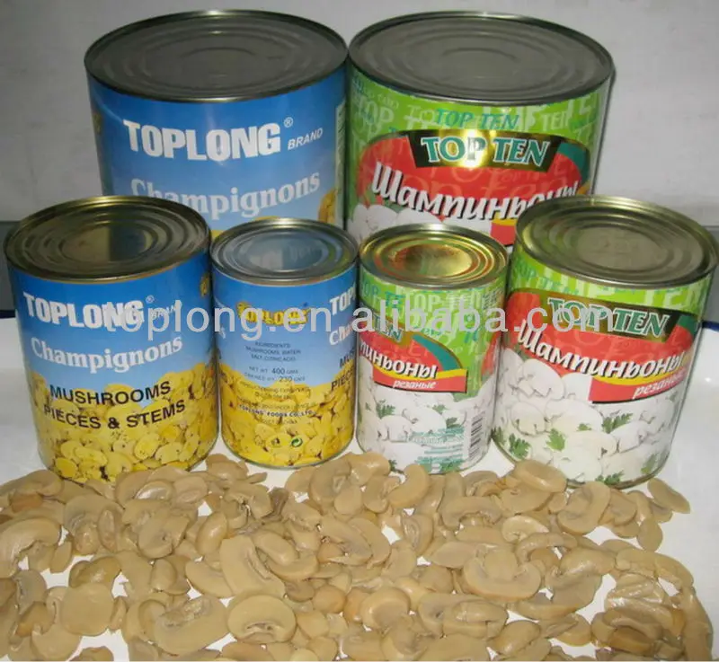 
 Консервированные грибы шампиньоны  