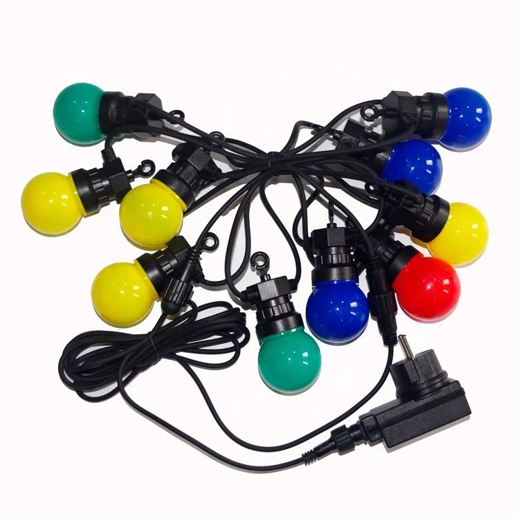 China factory seller Christmas decor color chasing led festoon string lights G50 e27 led lights outdoor