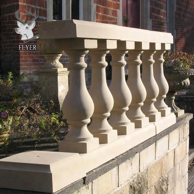 Outdoor nature sandstone baluster for stairs