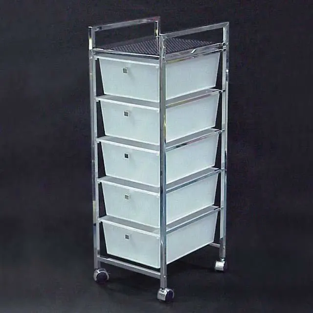 
5 Tier Wheeled Tool Trolley Storage Cart 
