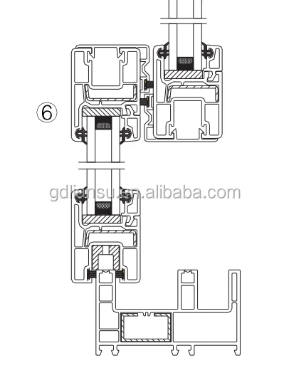 88 Series UPVC Profile For Sliding Window & Door