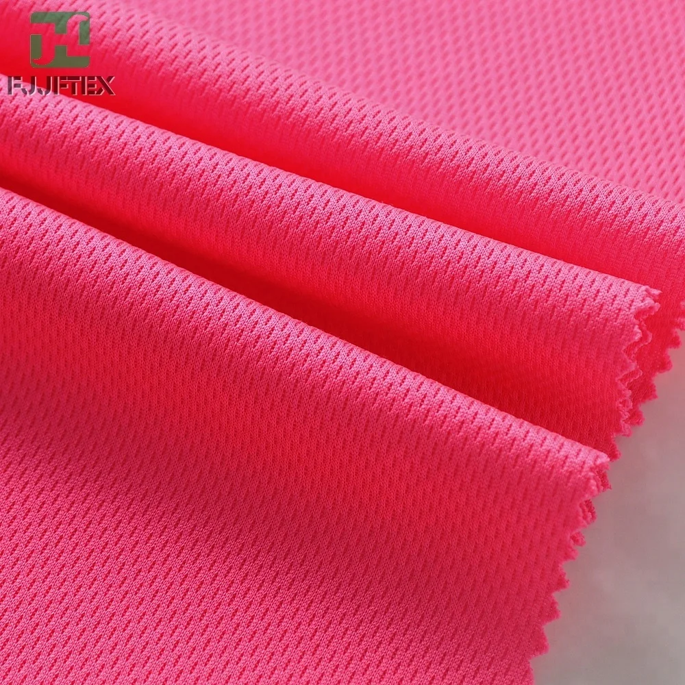 Jingfeng Oeko-Tex Standard textile dri fit  polyester bird eye  mesh waffle fabric