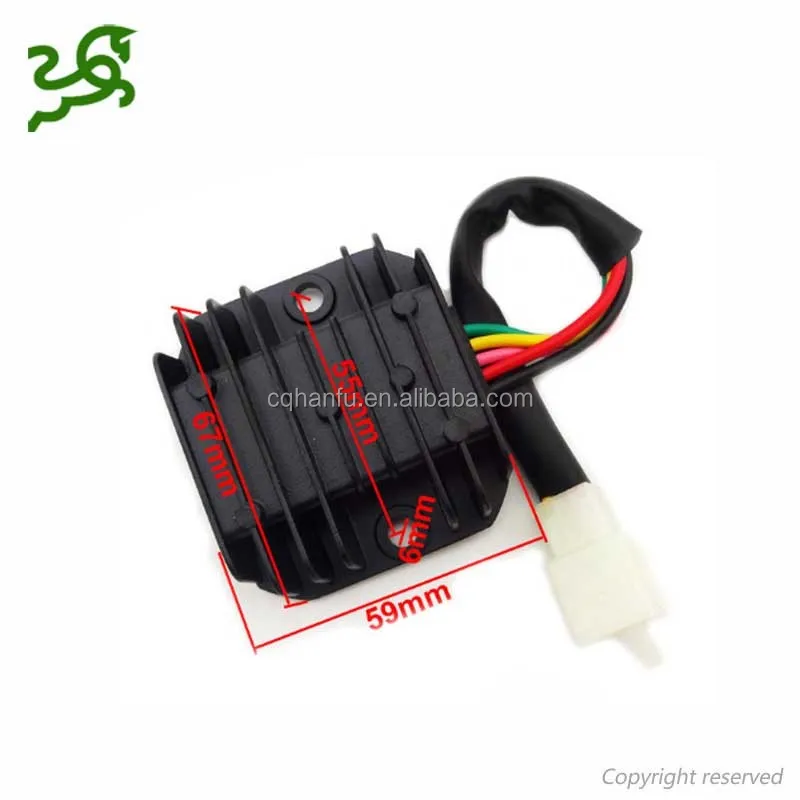 CG125 GY6 CG150 CG200 Scooter Motorcycle 5 Pin Wire Voltage Regulator Rectifier