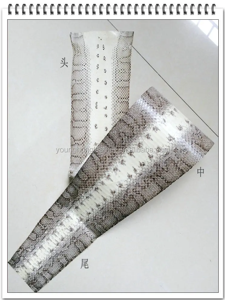 Different kinds of Real Snake Skin Crusts for Shoes upper