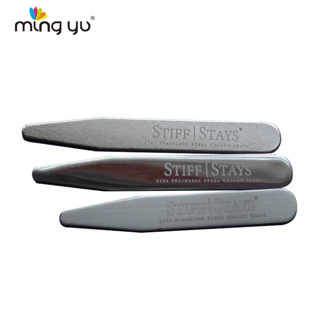 Металлический Воротник с гравировкой логотипа для мужской рубашки, воротник из нержавеющей стали