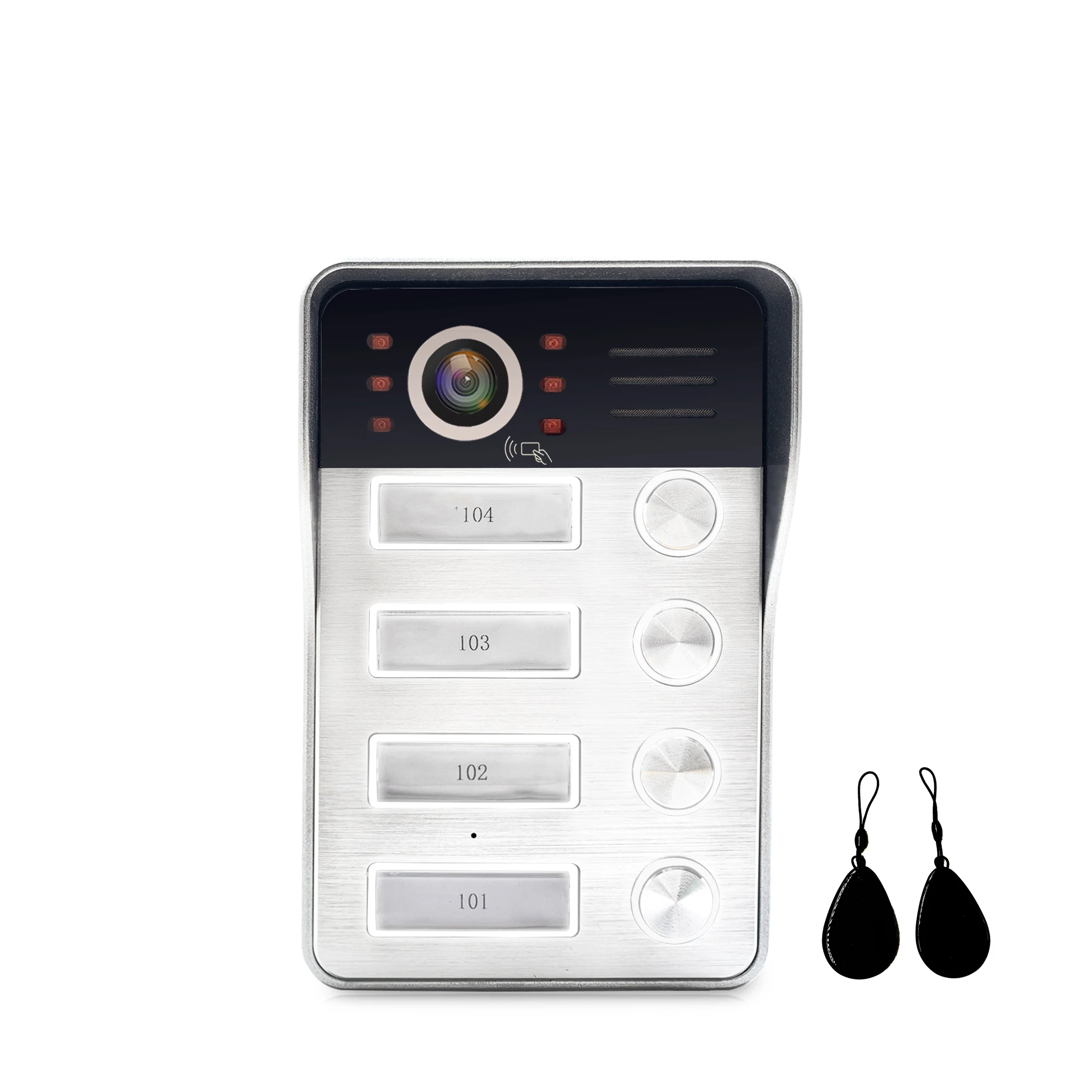 Zhuhai morning multi family doorbell ip65 waterproof  multi apartment video intercom system