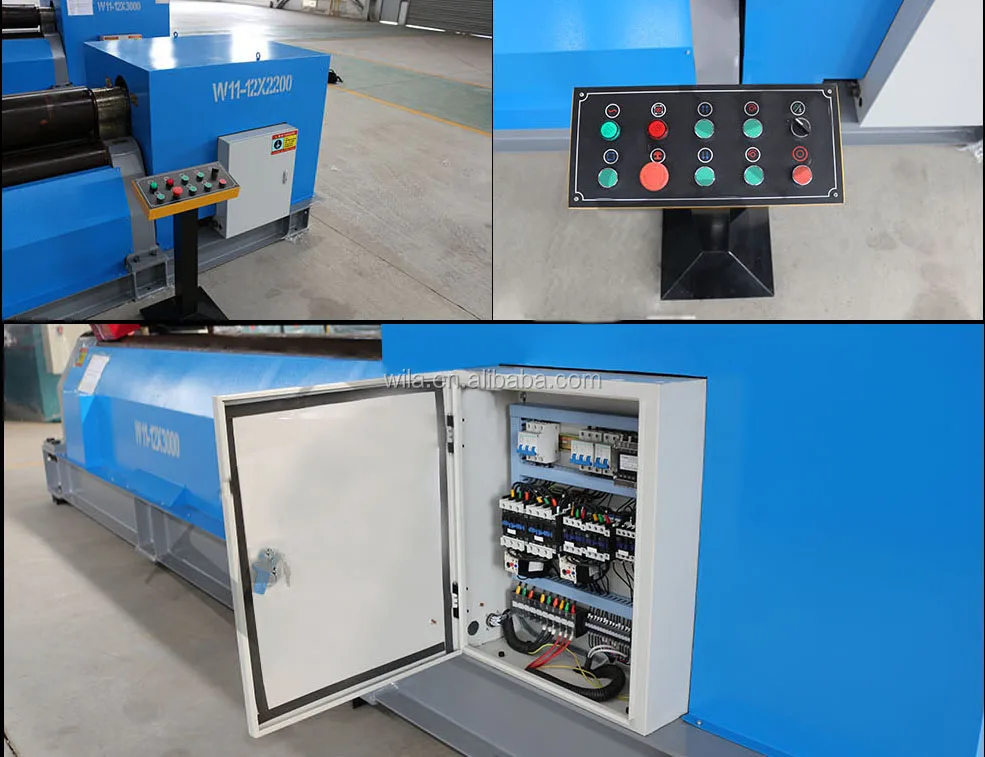 WILACNC ISOCE W11 series 16mm 2500mm Plate Roll Bending Mechanical Machine ,Roll Bending Factory Direct Sale