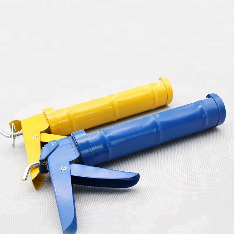 Cost-effective Manual steel half pipe Injection cartridge caulking gun