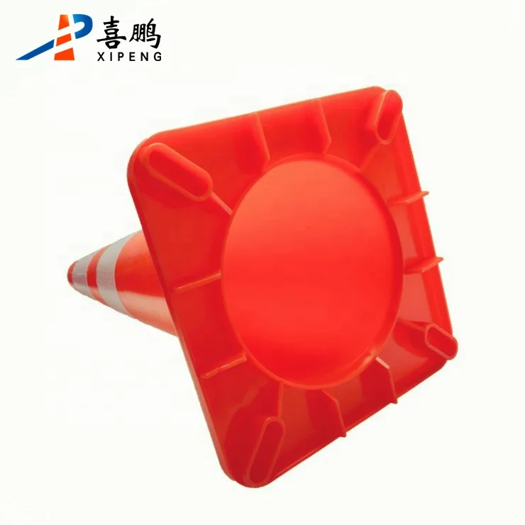 Factory Sale Soft 2.3kg 70cm PVC Orange Traffic Cone For Road Safety
