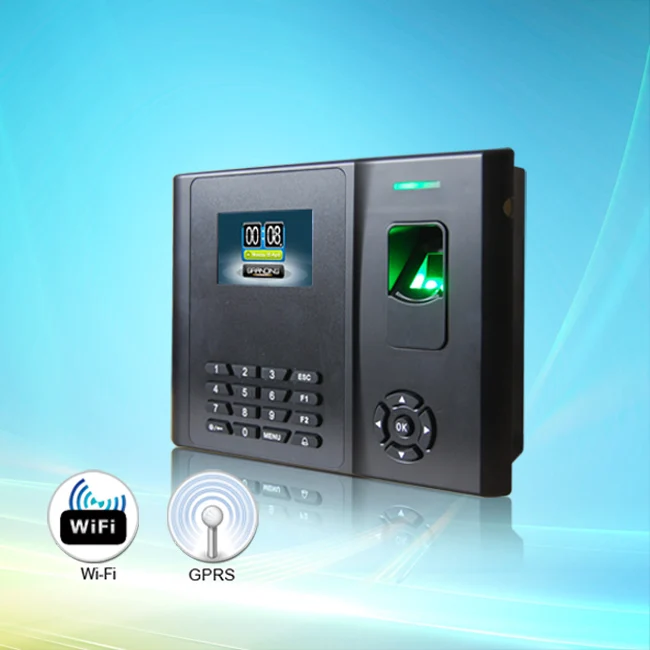GT200/MF Biometric Fingerprint and Punch card Time Attendance system with Back up Li battery