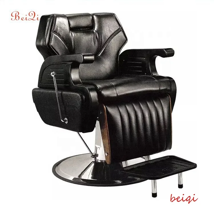 2019 Professional aluminum barber chair with round base salon finitures for specific use