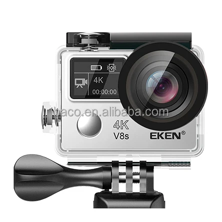 Экшн-камера EKEN V8S, 4K, 30 кадров/с, объектив 170 градусов, Wi-Fi, 14 МП