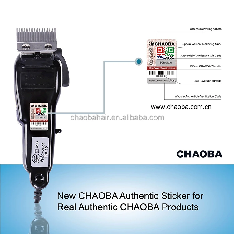 CB-808 Chaoba Professional Electric Hair Clippers for Salon Baber Durable Household Hair Trimmer