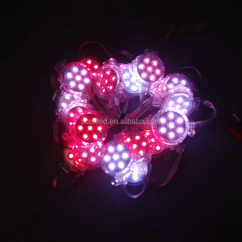 50mm 5050 Rgb 7 Pixel SMD Led Point Light Source outdoor wall pixels led light