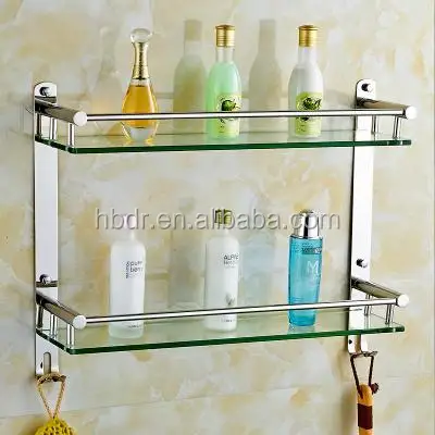 
Tempered rectangle sector glass for bathroom corner shelf 