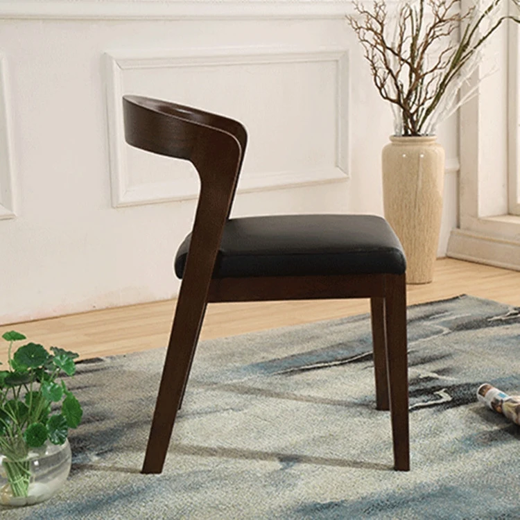 
Antique Upholstered Black Cafe Dining Chairs 