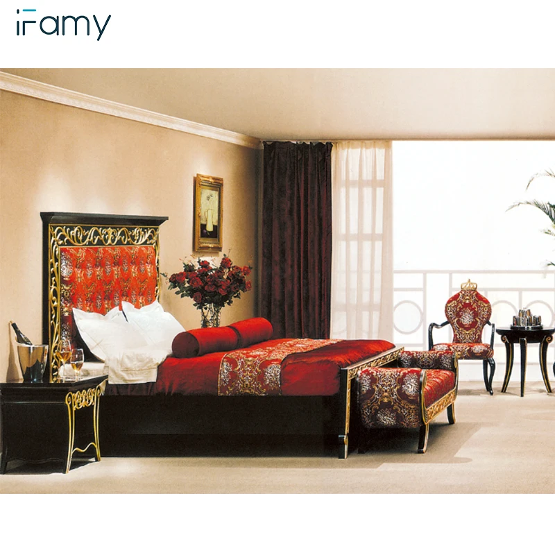 New design 5 star hotel beds king size hotel bedding set furniture bedroom set hotel home furniture for sale